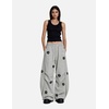 image:imageAelfric Eden Baggy Wide Leg Sweatpants Flower Embroidery Casual Y2K Elastic Drawstring Lantern Barrel Lounge Trouser PantsGrey