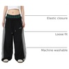 image:imageAelfric Eden Baggy Wide Leg Sweatpants for Women Men Double Elastic Waisted Streetwear Y2K Casual Trouser with PocketsBlack
