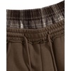 image:imageAelfric Eden Baggy Wide Leg Sweatpants for Women Men Double Elastic Waisted Streetwear Y2K Casual Trouser with PocketsBrown