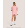 image:imageAelfric Eden Cloud Oversized Sweat Set for women 2 Piece Shorts Sets 2026 Summer Casual Loose Short Sleeve MatchingPink