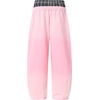 image:imageAelfric Eden Double Waist Washed Baggy Sweatpants Loose Wide Leg Plaid Patchwork Casual Pants with PocketsPink
