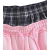image:imageAelfric Eden Double Waist Washed Baggy Sweatpants Loose Wide Leg Plaid Patchwork Casual Pants with PocketsPink