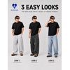 image:imageAelfric Eden Mens T Shirts Casual Heavyweight Cotton Classic Tees Short Sleeve TopsBlack