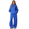 image:imageAelfric Eden Sweatsuits Women 2 Piece Outfit Fall Fleece Tracksuit Matching Oversized Hoodies Baggy Sweatpants SetBlue