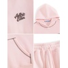 image:imageAelfric Eden Sweatsuits Women 2 Piece Outfit Fall Fleece Tracksuit Matching Oversized Hoodies Baggy Sweatpants SetLight Pink