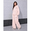 image:imageAelfric Eden Sweatsuits Women 2 Piece Outfit Fall Fleece Tracksuit Matching Oversized Hoodies Baggy Sweatpants SetLight Pink