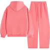 image:imageAelfric Eden Sweatsuits Women 2 Piece Outfit Fall Fleece Tracksuit Matching Oversized Hoodies Baggy Sweatpants SetPink
