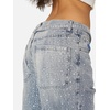 image:imageAelfric Eden Womens Rhinestone Jeans Y2K Wide Leg Pants Unisex Loose Oversized Trousers Casual Baggy Streetwear Denim PantsBlue