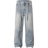 image:imageAelfric Eden Womens Rhinestone Jeans Y2K Wide Leg Pants Unisex Loose Oversized Trousers Casual Baggy Streetwear Denim PantsBlue