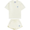 image:imageAelfric Eden Cloud Oversized Sweat Set for women 2 Piece Shorts Sets 2026 Summer Casual Loose Short Sleeve MatchingApricot