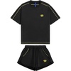 image:imageAelfric Eden Cloud Oversized Sweat Set for women 2 Piece Shorts Sets 2026 Summer Casual Loose Short Sleeve MatchingBlack