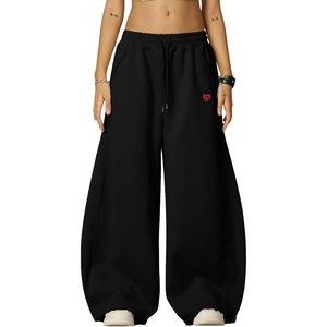 image:imageAelfric Eden Super Baggy Barrel Sweatpants Y2K Wide Leg Pants Elastic Unisex Casual Loose Joggers Lantern Streetwear TrouserBlack