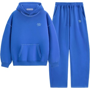 image:imageAelfric Eden Sweatsuits Women 2 Piece Outfit Fall Fleece Tracksuit Matching Oversized Hoodies Baggy Sweatpants SetBlue